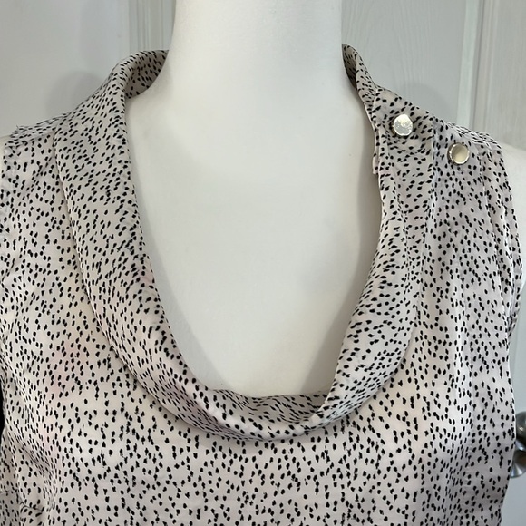Ann Taylor Speckled Cowl Neck Blouse size 8 - Picture 2 of 9